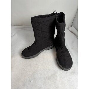 Bogs Snowday Mid Boots Womens 8 Black Waterproof Pull On Shoes RATED -30
